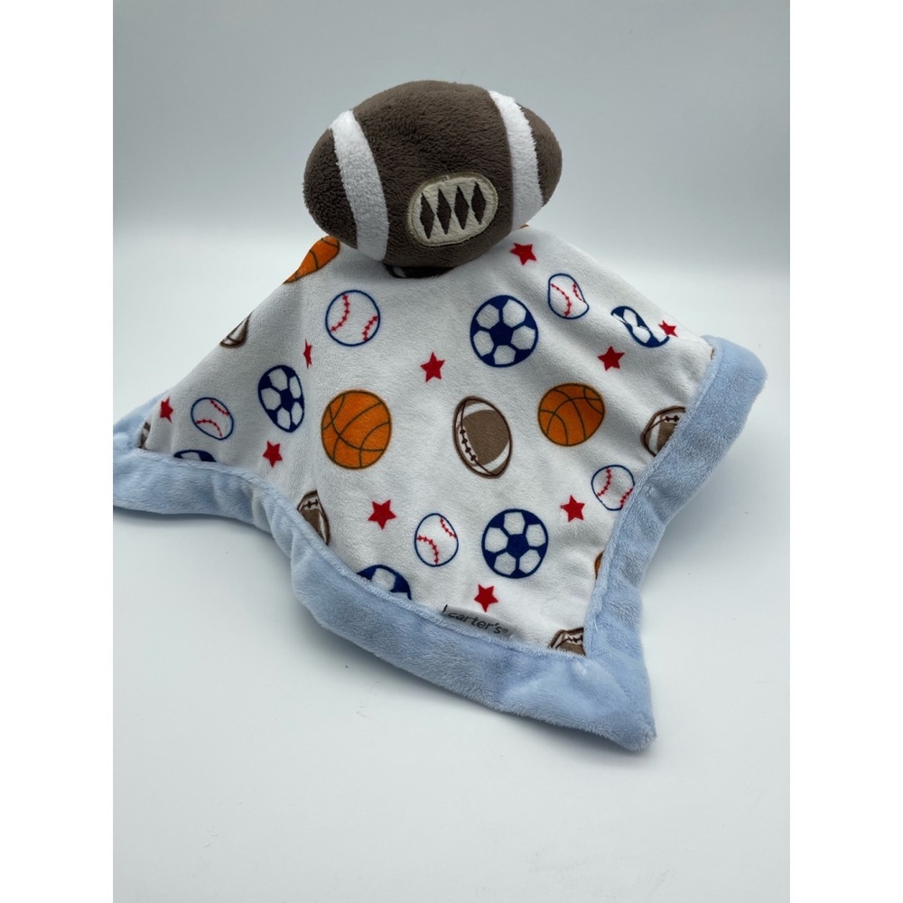 Carter’s Football Sports Balls Lovey Fleece Soft Security Soother Baby